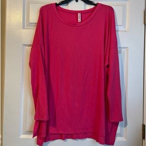 Hot Pink Piko style shirt